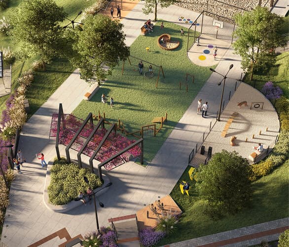 Praça geral - bairro Origens. Praça geral - bairro Origens.