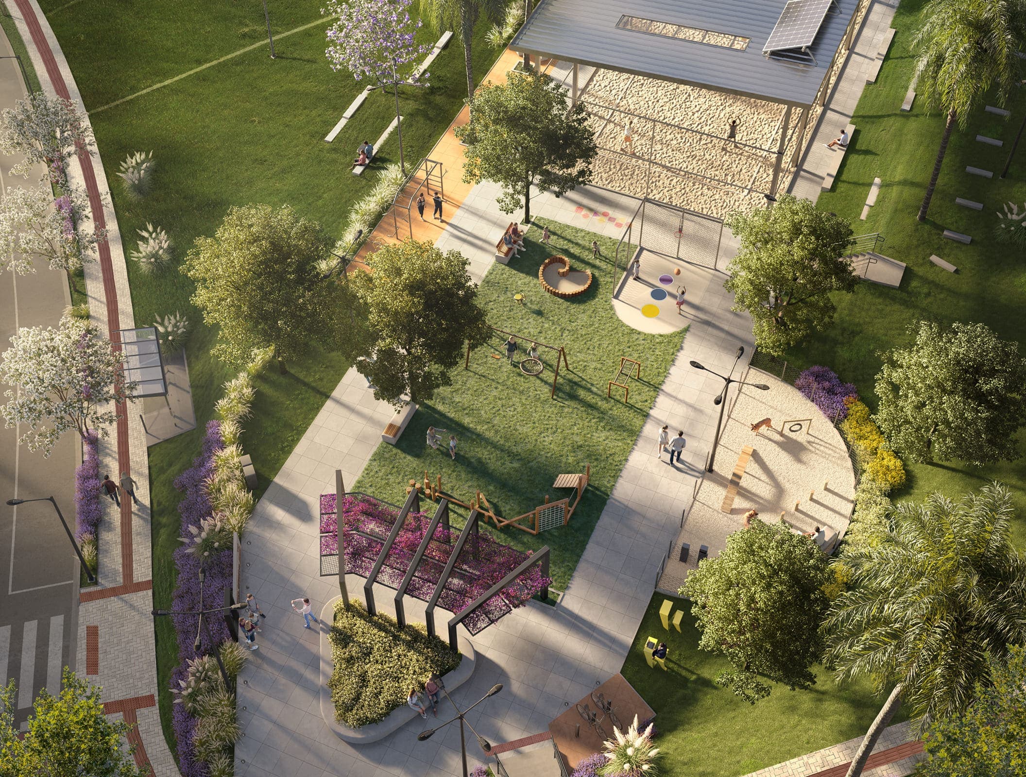 Praça geral - bairro Origens. Praça geral - bairro Origens.